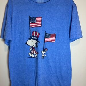 Peanuts Blue adult t shirt